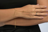 Hand Chain Cruz Dourada