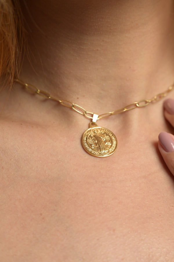 Semijoia Medalha de São Bento – Dourado
