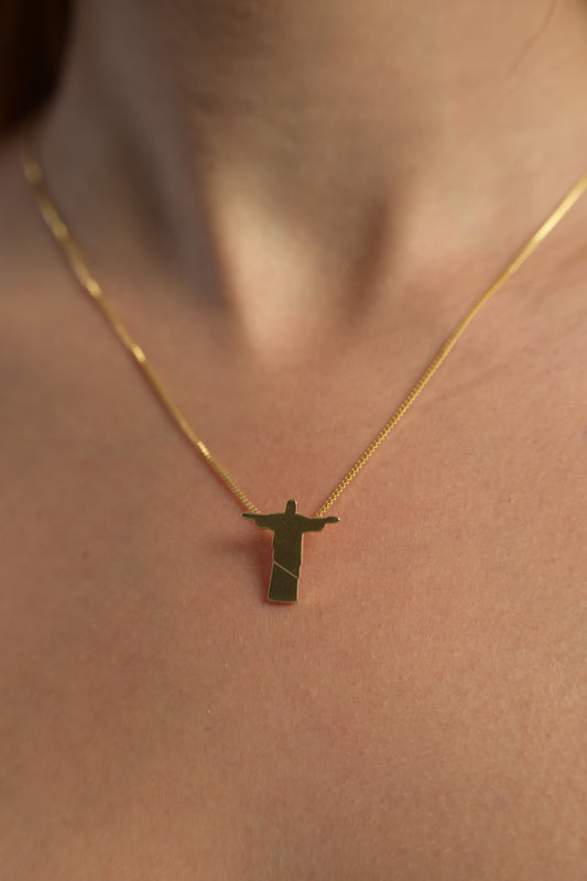 Semijoia - Colar Cristo 4032