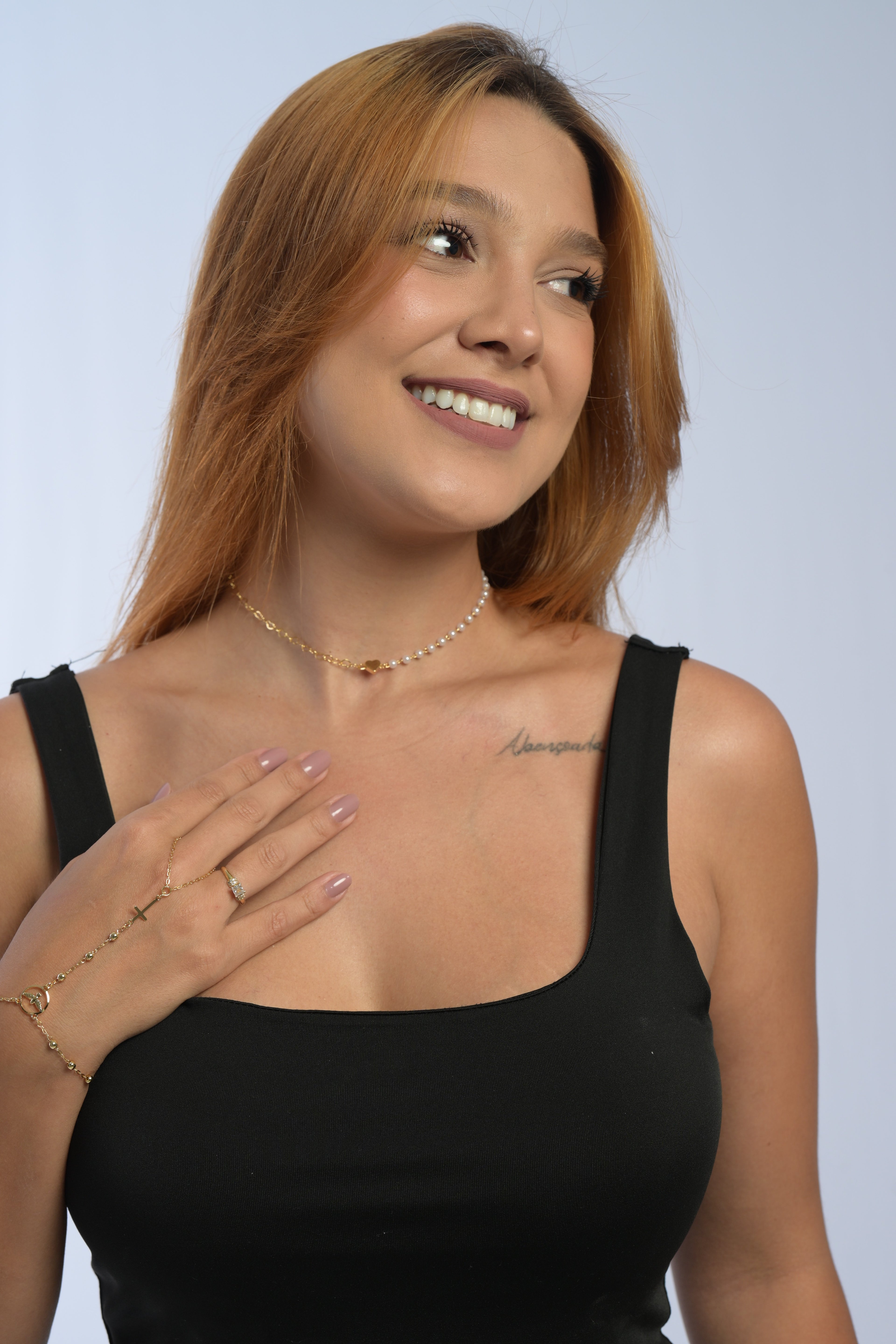 Semijoia Terço de Pulso Marjorye – Dourado