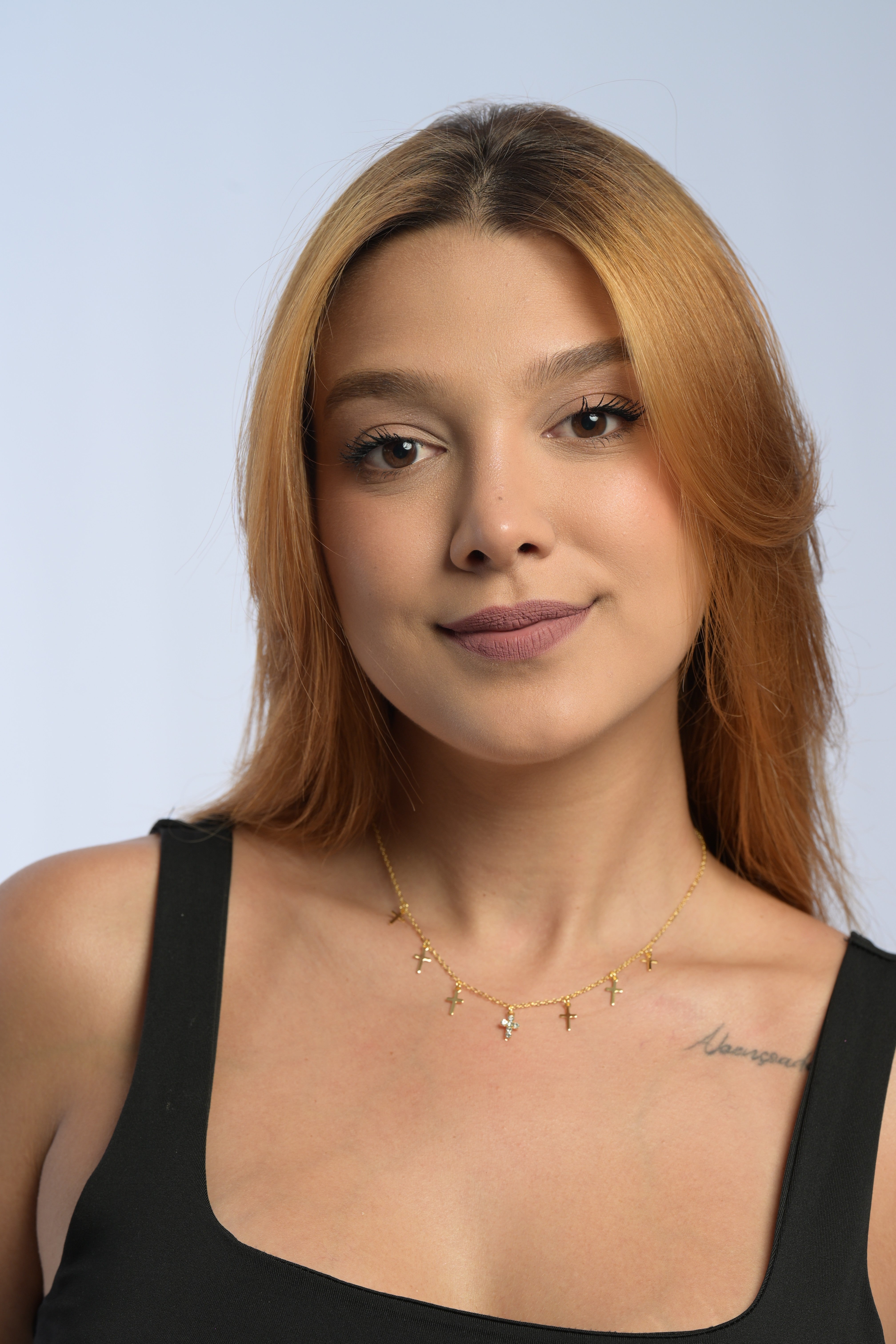 Semijóia chocker Cruz