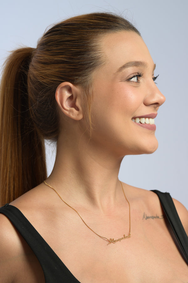 Colar Abençoada Dourado