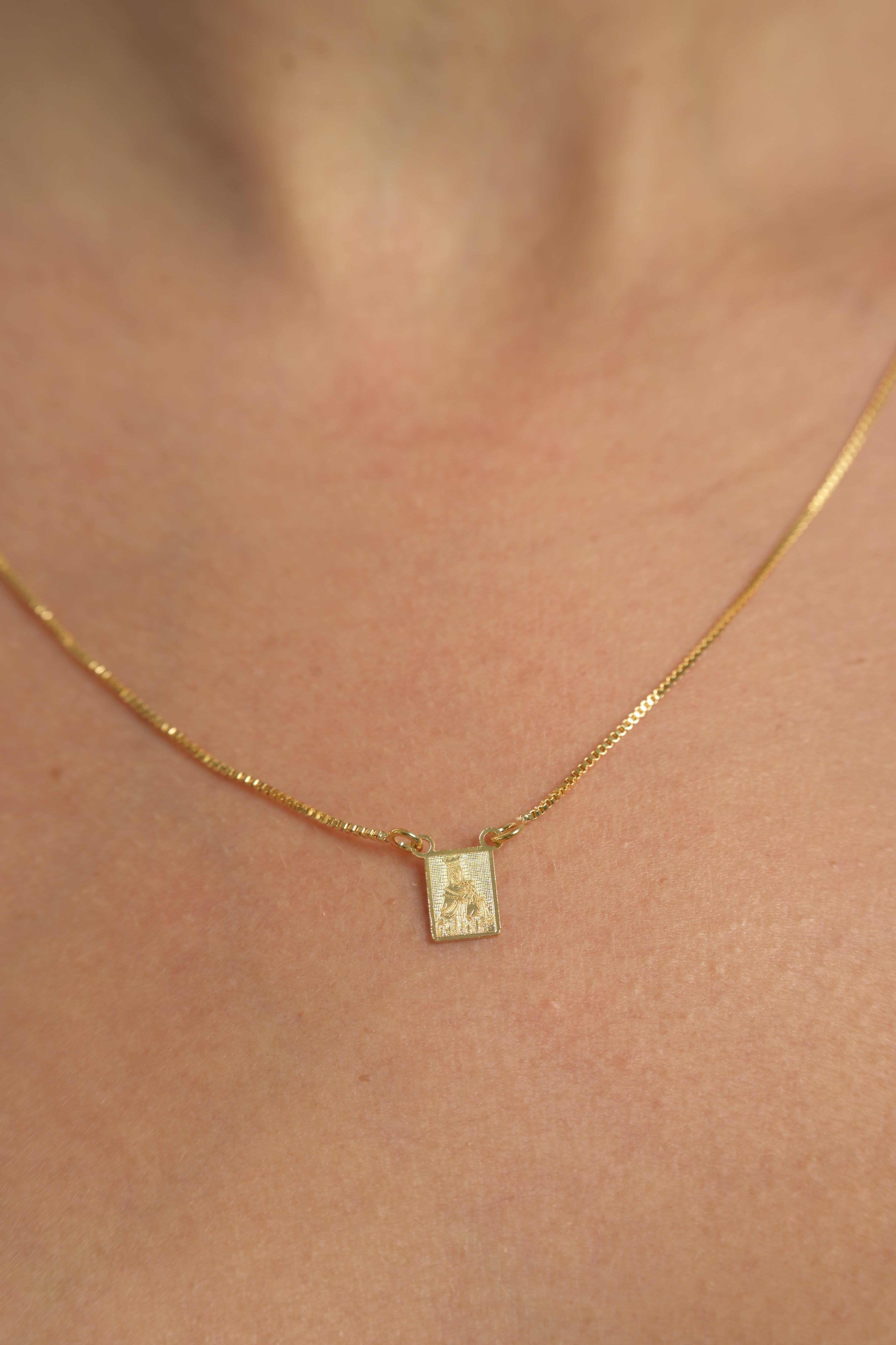 Semijoia Escapulário Nossa Senhora do Carmo & Jesus