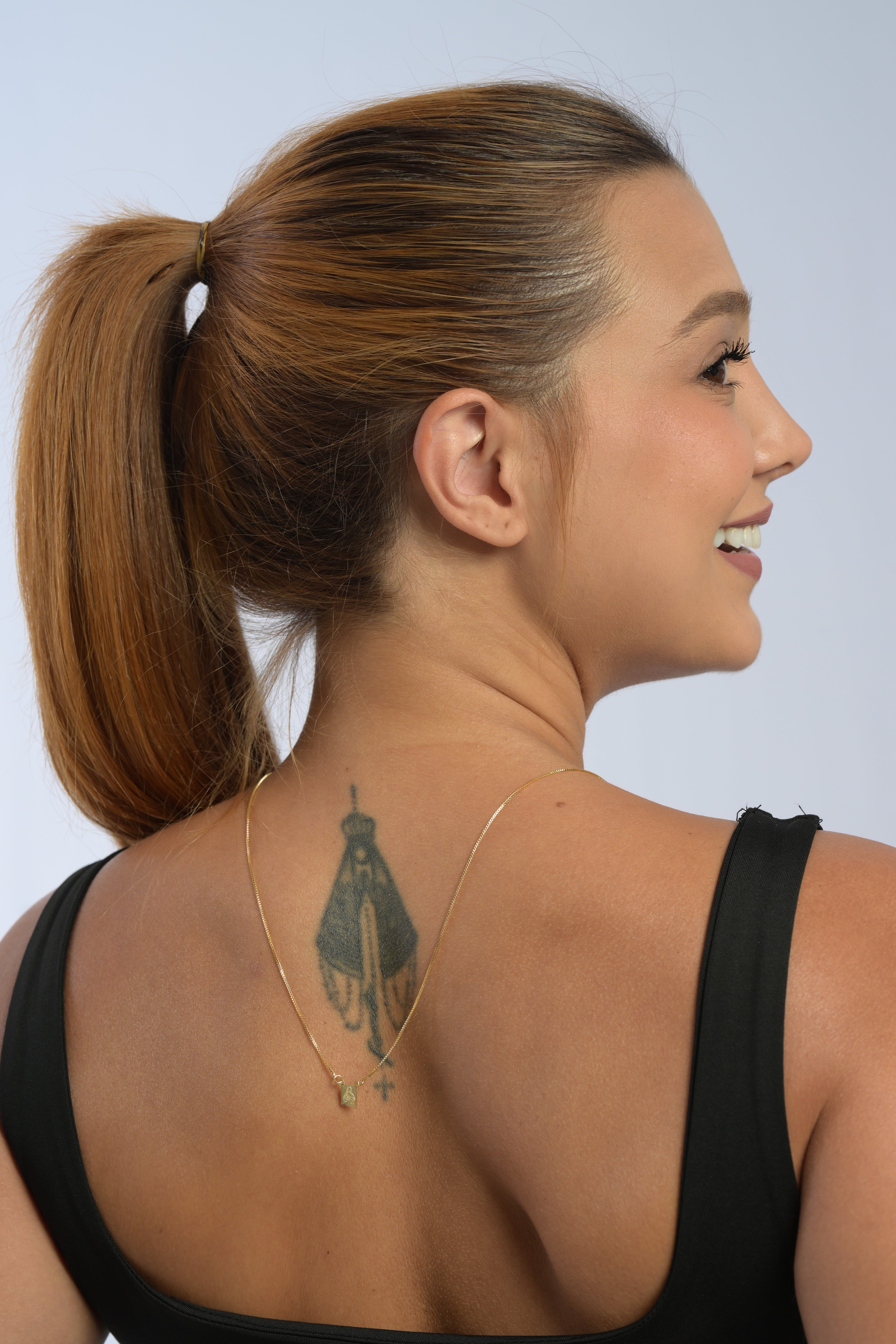 Semijoia Escapulário Nossa Senhora do Carmo & Jesus