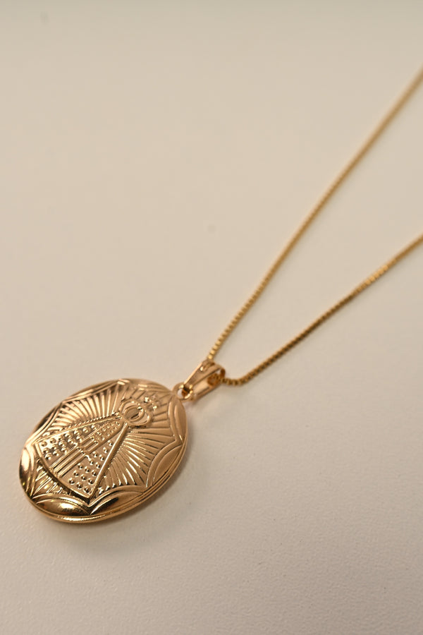 Semijoia Colar Nossa Senhora Aparecida (Porta foto)