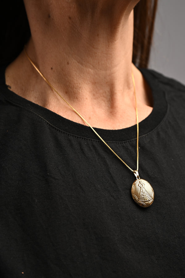 Semijoia Colar Nossa Senhora Aparecida (Porta foto)